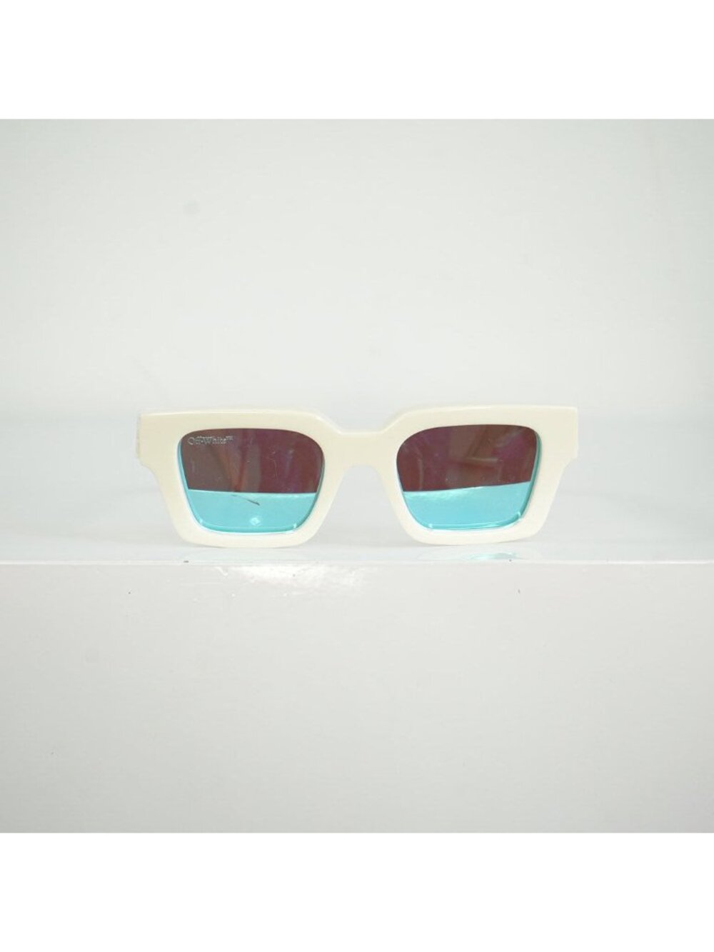 Off-White Virgil Sunglasses Blue Frames W/ Case and Box